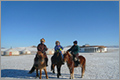 ゲルにとまる 大雪原と馬 冬の乗馬ライディング 4･5･6･8日間
