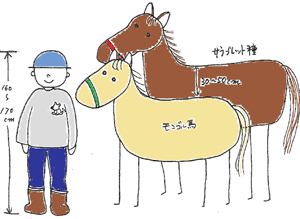 モンゴルの馬